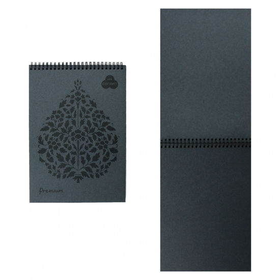 Блокнот для пастели А4, 30 листов, офсет 160 г/кв.м, 40% хлопка, цвет серый "Graphite" Лилия Холдинг БPr4/GH