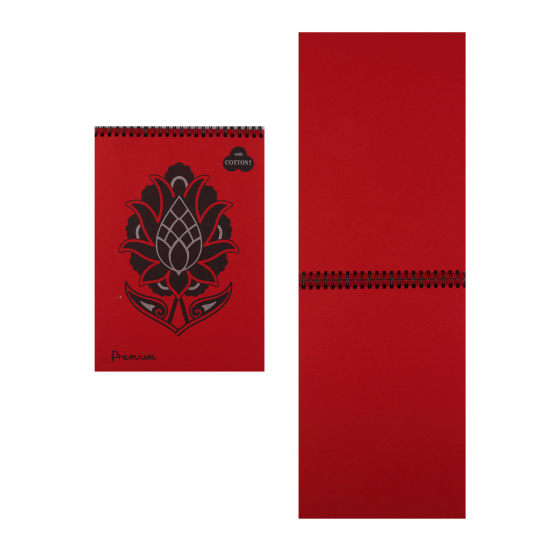 Блокнот для пастели А4, 30 листов, офсет 160 г/кв.м, 40% хлопка, цвет красный Red Лилия Холдинг БPr-6259