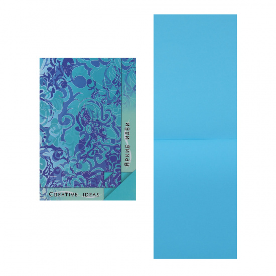 Блокнот для эскизов/скетчбук А5 (140*200) 20л 160г/м2 обл мягк склейка Creative Ideas Turquoise БЛ-1728