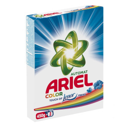 Порошок, Ariel, Color, автомат, 450 гр, для цветного белья, картонная коробка, 80876380
