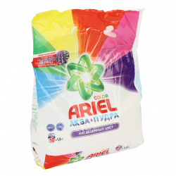 Порошок Ariel автомат, порошок, для цветного белья, пакет полиэтиленовый, 1,5 кг Color 81767250