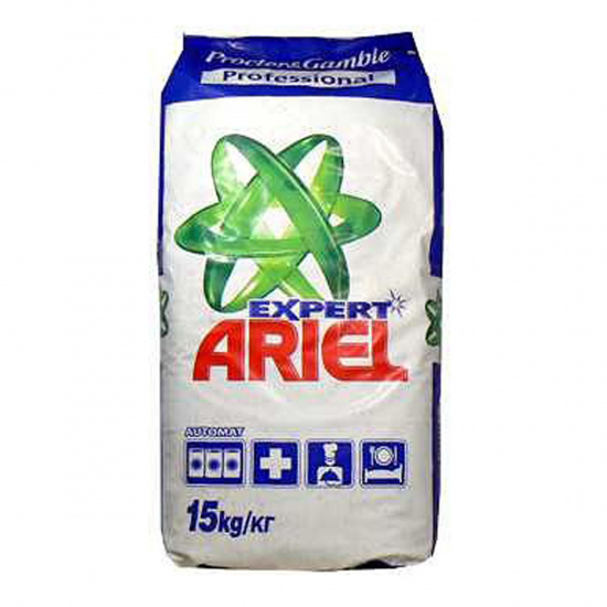 Порошок Ariel автомат, порошок, для белого белья, пакет полиэтиленовый, 15 кг Expert 81757910