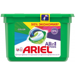 Гель автомат Ariel Масло Ши 420 гр, для цветного белья, пластиковая коробка 81772300