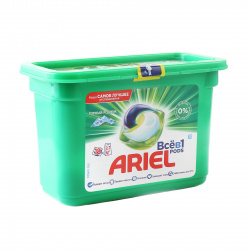 Гель автомат Ariel Горный родник 18 шт, 25,2 гр, для всех типов белья, пластиковая коробка 81763401