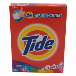 Порошок Tide автомат, для цветного белья, картонная коробка, 450гр Color 81722953