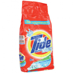 Порошок Tide автомат, порошок, для белого белья, пакет полиэтиленовый, 9 кг Альпийская Свежесть 81749609