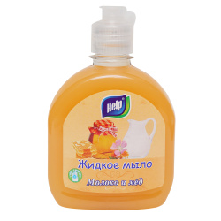 Мыло жидкое, 300 мл, Help, Молоко и мед, 5-0313