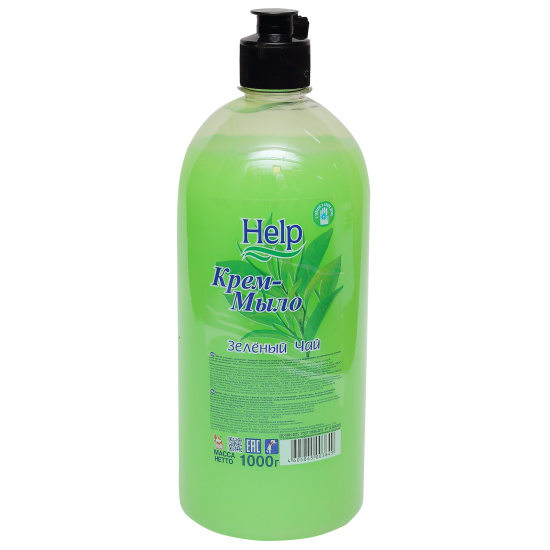 Мыло жидкое, 1000 мл, Help, Зеленый чай, 5-0364