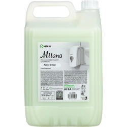 Мыло-крем жидкое, 5 литров, GRASS, Milana Алое вера, 126605