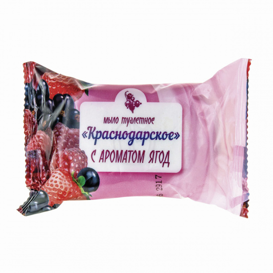 Мыло туалетное 100 гр, полиэтиленовая упаковка с ароматом ягод Меридиан ООО