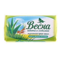 Мыло Весна 90гр Алоэ и овсяное молочко