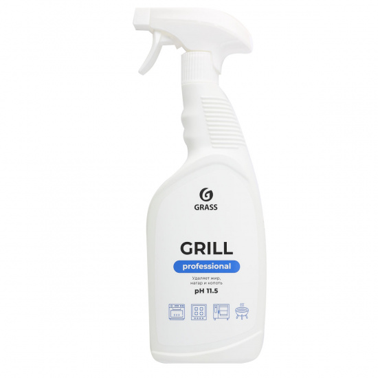 Чистящее средство для кухни, 0,6 л, флакон с распылителем Grill Professional GRASS 125470