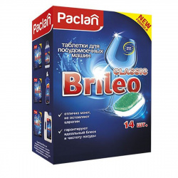 Таблетки для посудомоечных машин PACLAN таблетки, 14шт BRILEO CLASSIC 419240