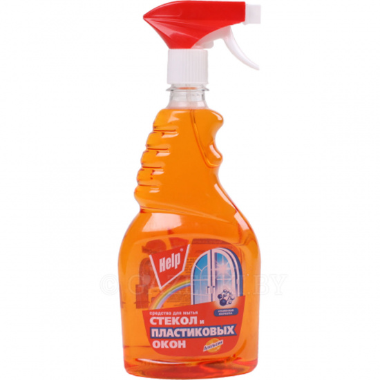 Моющее средство для стекол, 750 мл, флакон с распылителем Help Апельсин 1-0336
