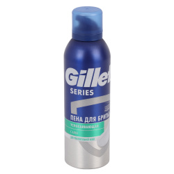Пена для бритья, SERIES, 200 мл, для чувствительной кожи, 1 шт, GILLETTE, 80713820