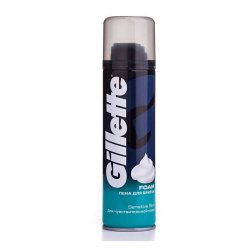 Пена для бритья, Sensitive Skin, 200 мл, для чувствительной кожи, 1 шт, GILLETTE, 80713155