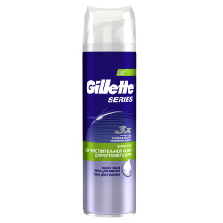 Гель для бритья, SERIES, 200 мл, для чувствительной кожи, 1 шт, GILLETTE, 80715436