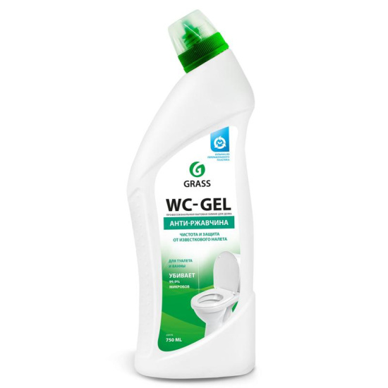 Средство для сантехники, 750 мл, флакон с дозатором, WC-GEL, 219175