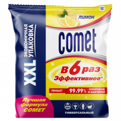 Чистящее средство  Комет 900гр(пакет ) Лимон