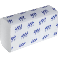 Полотенца бумажные Professional 200 шт, 2-х слойная, Целлюлозное волокно Plushe 17582