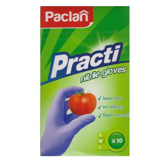 Перчатки нитриловые PACLAN M (10шт) 407710