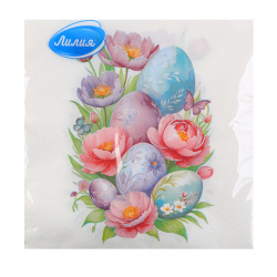 Салфетки, ЛИЛИЯ, 33*33 см, 2 слоя, 20 шт, Радость, 3804