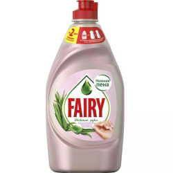 Средство для мытья посуды, Fairy, 450 мл, Розовый жасмин и Алоэ Вера, 80841079