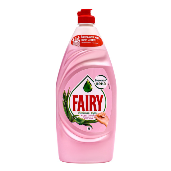 Средство для мытья посуды, Fairy, 900 мл, Розовый жасмин и Алоэ, 81716939
