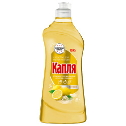 Средство для мытья посуды, Капля VOX, 1 литр, Сода эффект антижир