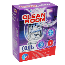 Соль для посудомоечных машин, Clean Room, 1,5 кг