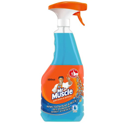 Средство для мытья стекол и зеркал, Мистер Мускул, 530 мл, флакон с распылителем, После дождя, 317151