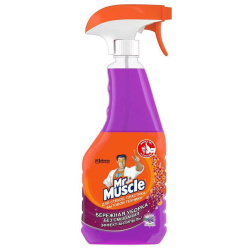 Средство для мытья стекол и зеркал, Мистер Мускул, 530 мл, флакон с распылителем, Лаванда, 319942