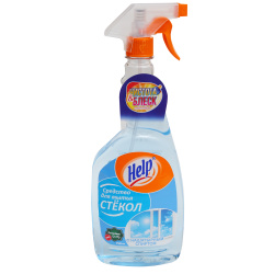 Средство для мытья стекол и зеркал, Help, 750 мл, флакон с распылителем, с нашатырным спиртом, 1-0337