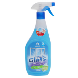 Средство для мытья стекол и зеркал, GRASS, 600 мл, флакон с распылителем, Голубая лагуна, 125247