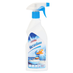 Чистящее средство для удаления известкового налета и ржавчины, Свежинка, 450 мл, флакон с дозатором курок, Чистая ванна, 4607023652344