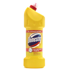 Средство для сантехники, Domestos, 1,5 литра, флакон с дозатором, Лимонная Свежесть