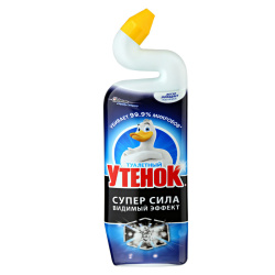 Средство для сантехники, Туалетный Утенок, 900 мл, флакон с дозатором, Видимый Эффект, 338587