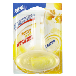 Туалетный блок для унитаза освежитель, 30 гр, 1 шт, блистер, Свежинка, ЛИМОН, 4607023650678