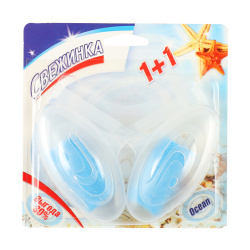 Туалетный блок освежитель для туалета 2шт 30гр Свежинка WC МОРЕ 4607023654805