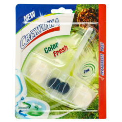 Туалетный блок освежитель для туалета 3в1 40гр Свежинка WC ColorFresh Зеленая вода 4607023659367