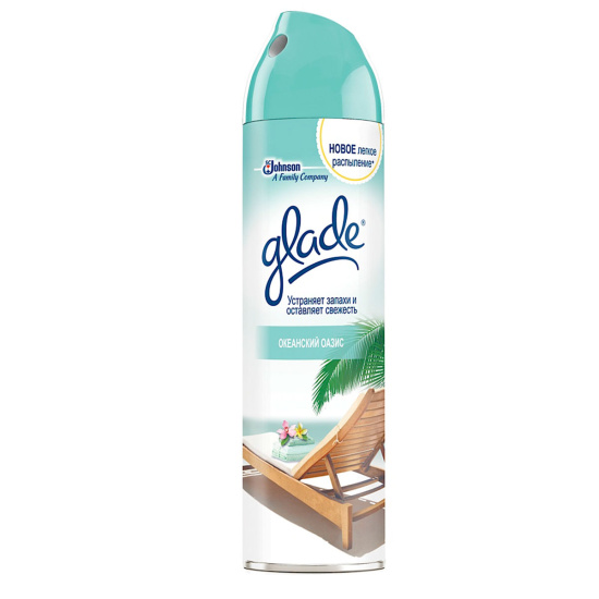 Освежитель воздуха, 300 мл, Океанский Оазис, Glade, 311873 Освежитель воздуха, 300 мл, Океанский Оазис, Glade, 311873
