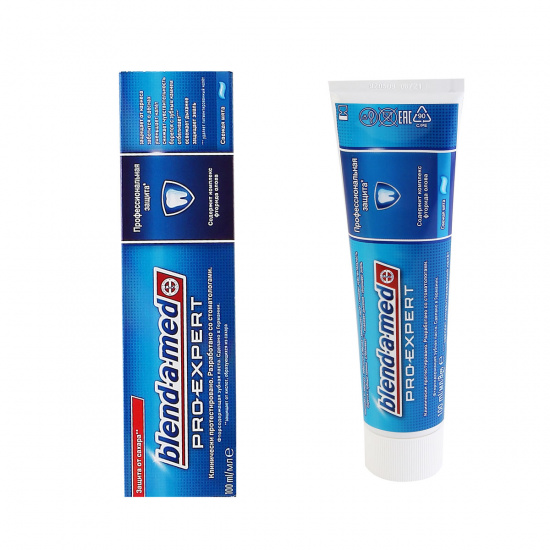 Зубная паста 100 мл, 1 шт, картонная коробка BLEND_A_MED ProExpert Профессиональная защита Свежая Мята Procter & Gamble 81710136