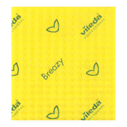 Салфетка, 36*35 см, 25 шт, микроволокно, пакет полиэтиленовый, универсальный, Бризи, Vileda, 120121