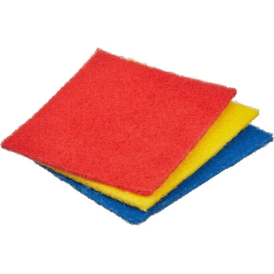 Салфетка абразивная, 3 шт, 13,3*13,3 см, абразив, от стойких загрязнений, картонная коробка, PACLAN, 409221