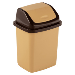 Контейнер капучино Комфорт для мусора, пластик, 250/205/365 мм, 10 л Эластик Пласт 108