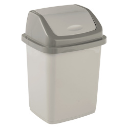 Контейнер серый Комфорт для мусора, пластик, 305/245/440 мм, 18 л Эластик Пласт 112