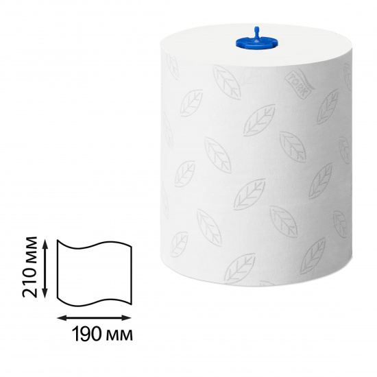 Бумажные полотенца целлюлоза, 750 листов, 150 м, 210*190 мм, цвет белый ТОРК 120067-00
