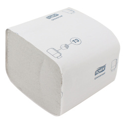 Туалетная бумага Advanced листовая, переработанное сырье, 190*110 мм, 250 листов, белый ТОРК 114272