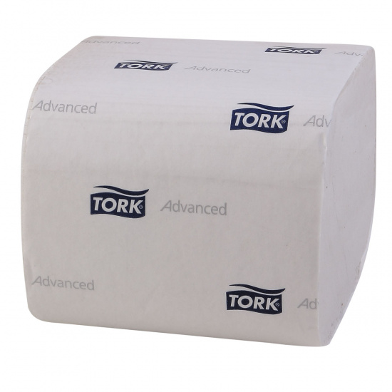 Туалетная бумага листовой, переработанное сырье, 190*110 мм, 242 листа, белый ТОРК 114271-00
