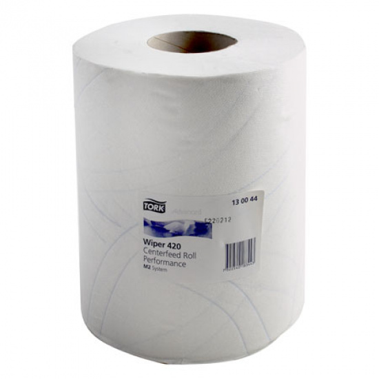 Бумажные полотенца целлюлоза, 370 листов, 125 м, 570*380*235 мм, 2-х слойная, цвет белый ТОРК 130044-00
